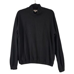 Sundry for Evereve Sweater Womens Small Black Funnel Neck Coquette Girl Y2K